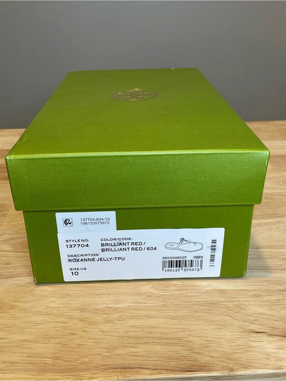 Tory Burch Roxanne Jelly Sandals (Brilliant Red, size 10) NIB